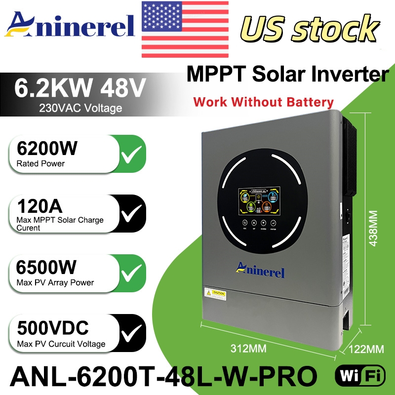 Aninerel 6.2KW 48V Hybrid Sola - Drone Solar Charger avaliação e preço
