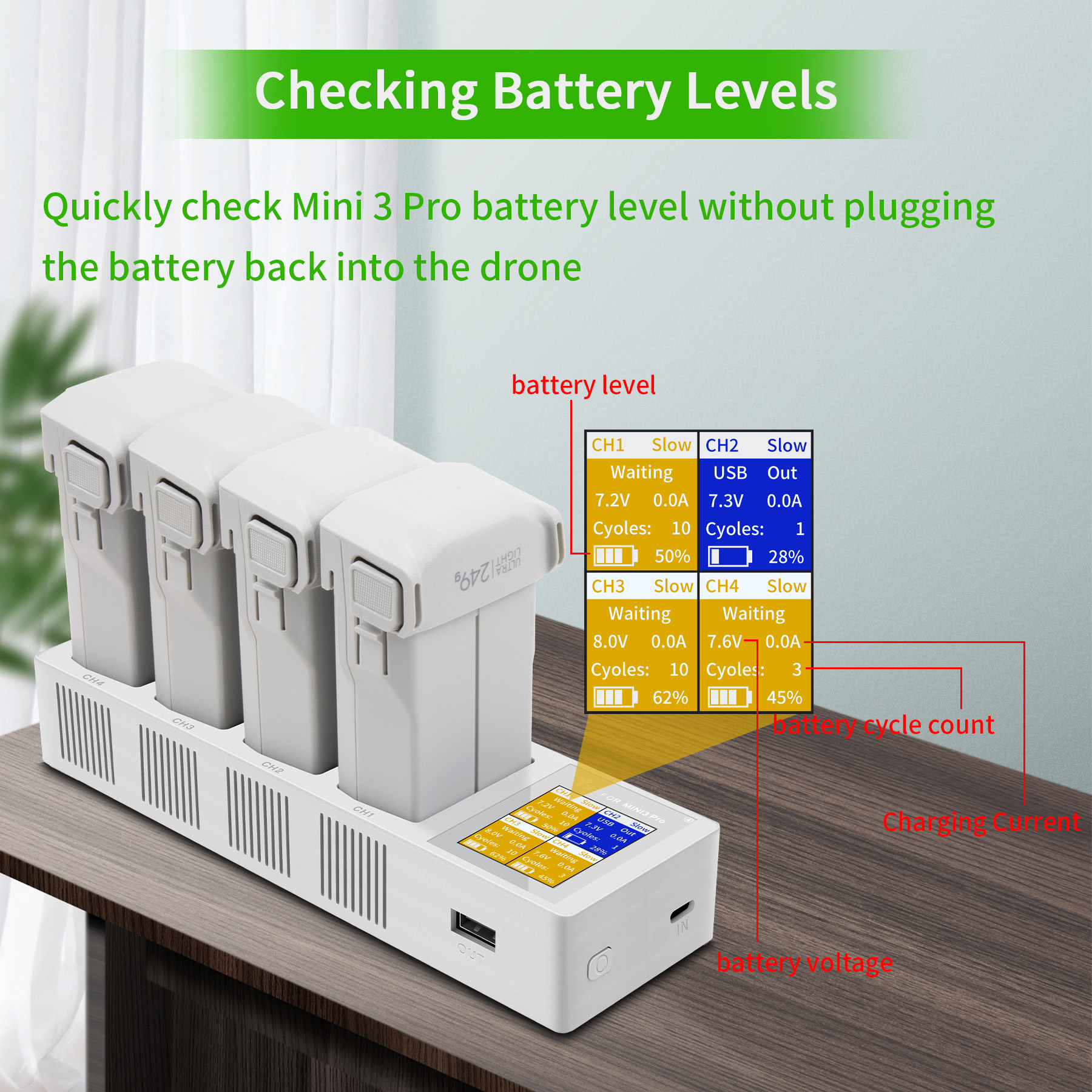 4in1 3in1 Battery Charging Hub - Drone Charging Hub avaliação e preço