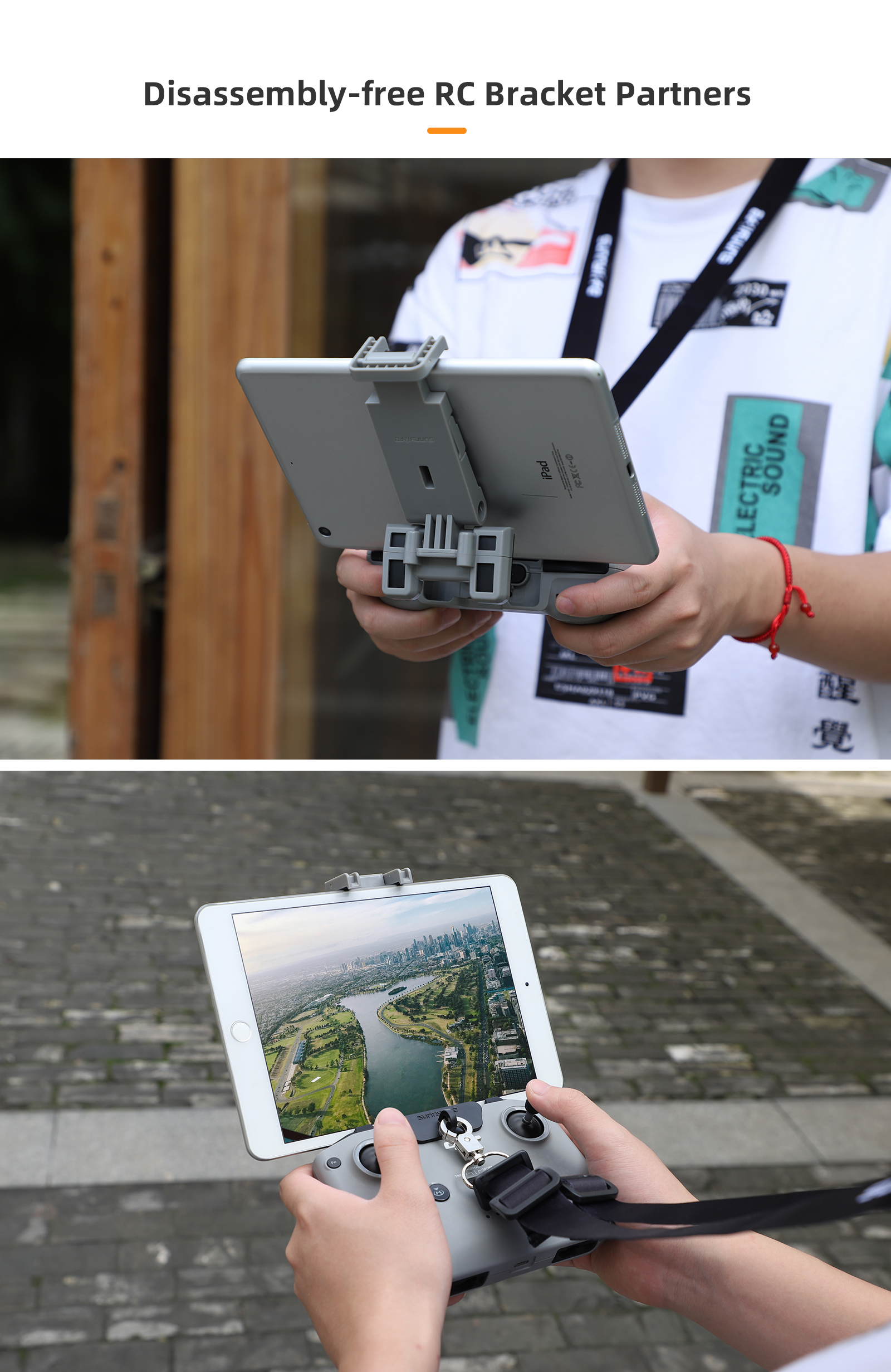 Foldable Disassembly-free Brac - Drone Tablet Mount avaliação e preço
