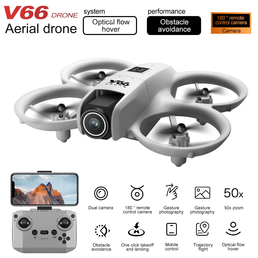 New V66 Mini Drone HD Camera 4 - Drone Controller Screen avaliação e preço