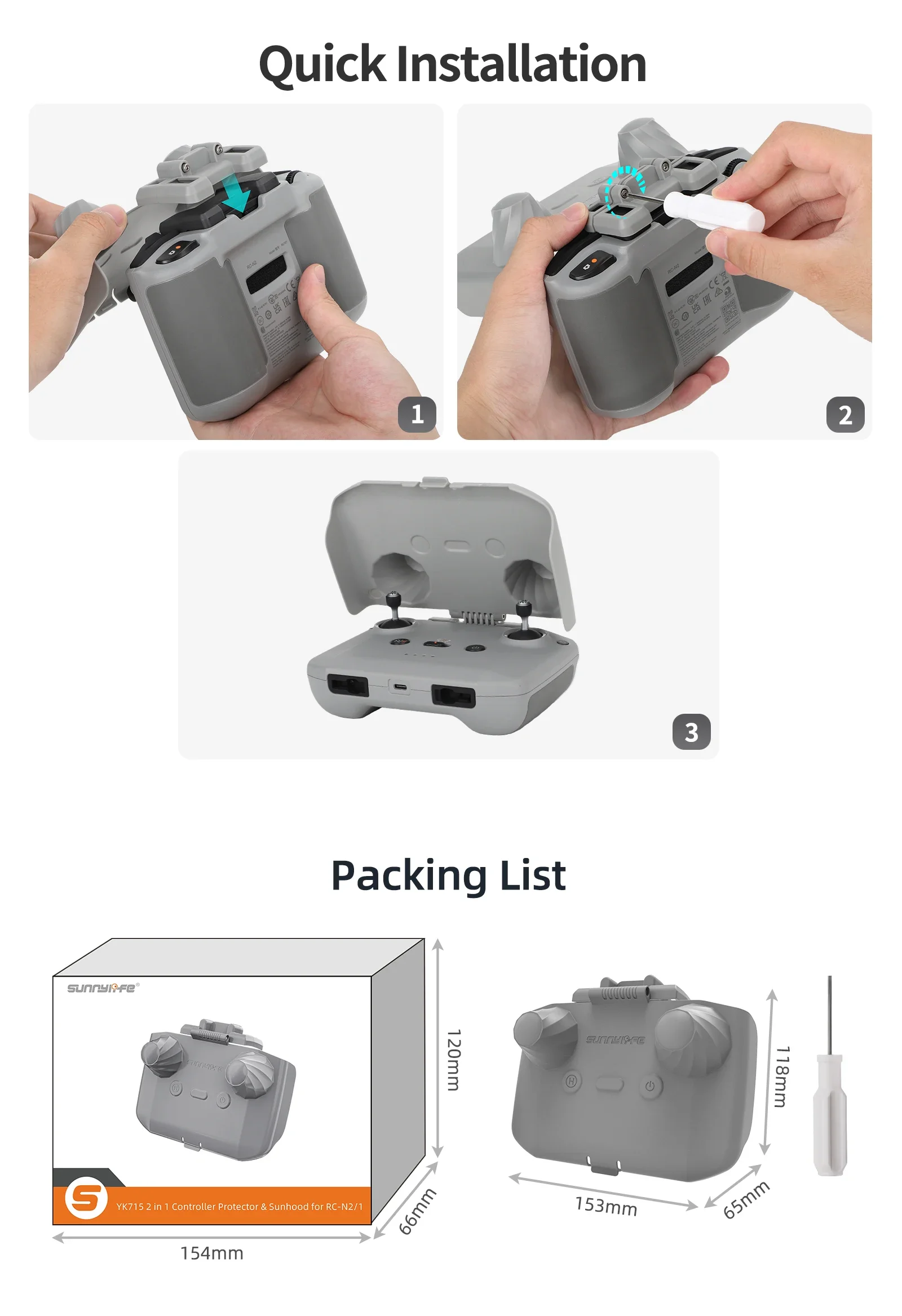 2 in 1 Controller Protector Su - Drone Control Stick avaliação e preço