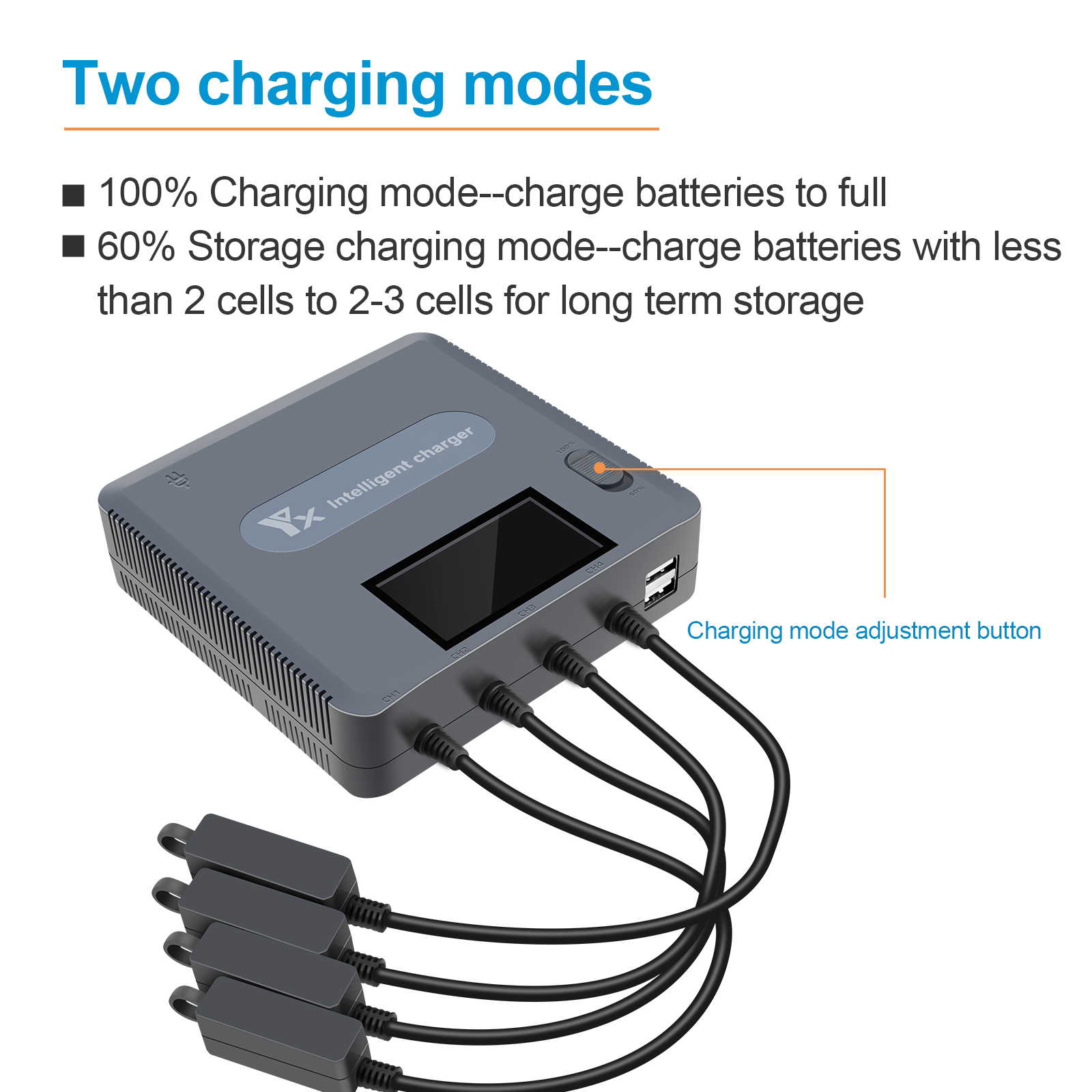 6 in 1 Digital display Battery - Drone Charging Hub avaliação e preço
