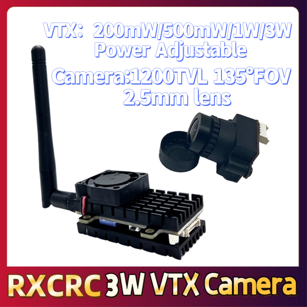 RXCRC 5.8G 3W Video VTX transm - Drone Controller Screen avaliação e preço