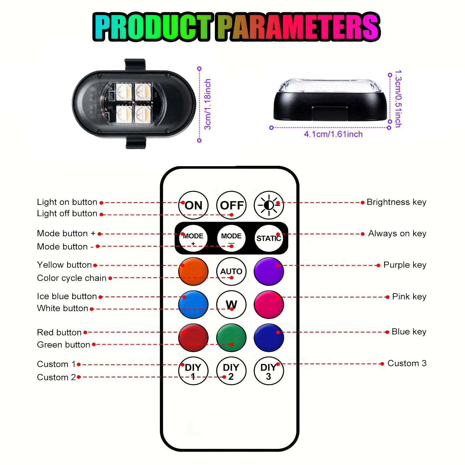 Upgraded 4LEDs Wireless LED St - Drone Strobe Light avaliação e preço