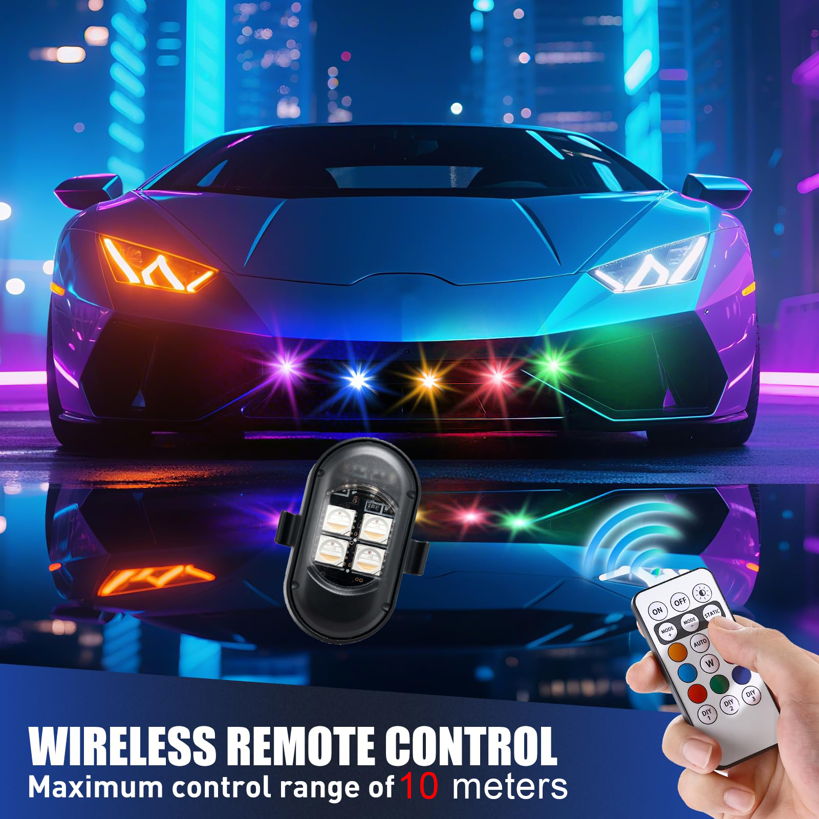 Upgraded 4LEDs Wireless LED St - Drone Strobe Light avaliação e preço