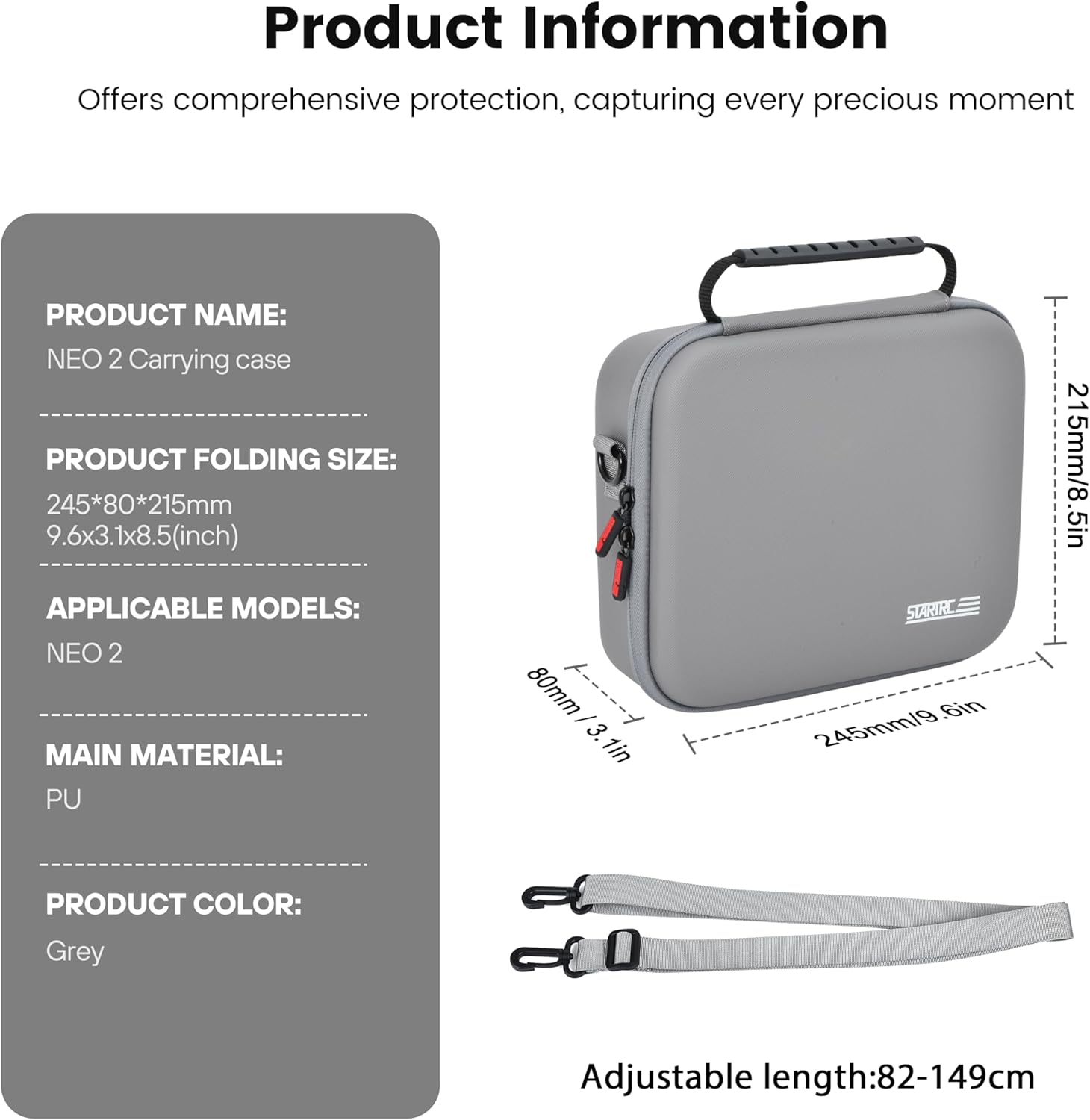 STARTRC Neo 2 Portable PU Shou - Drone Carrying Case avaliação e preço