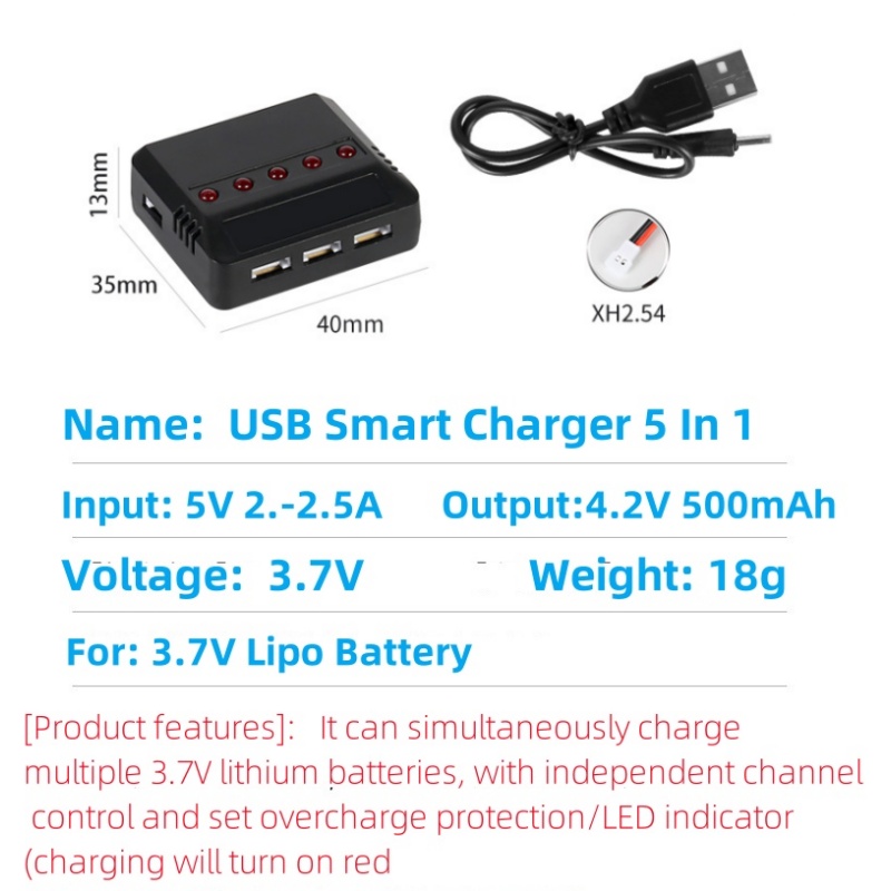 Syma X5HW X5HC X5C X5SW 3.7V 5 - Drone Battery Adapter avaliação e preço