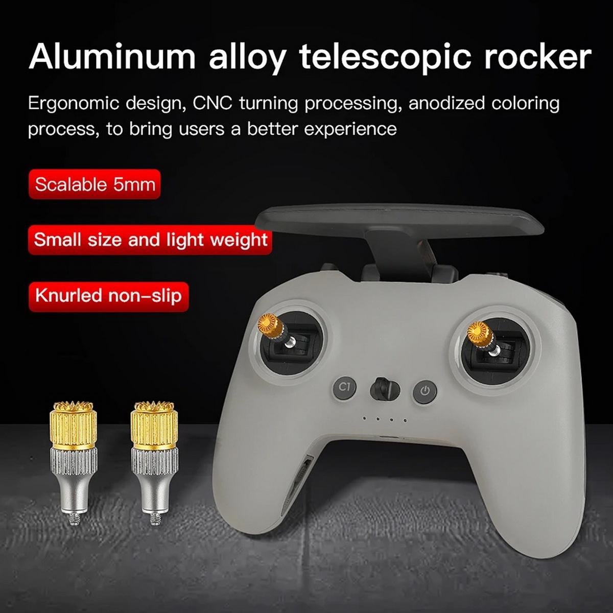 2PCS FPV Remote Controller Rad - Drone Control Stick avaliação e preço