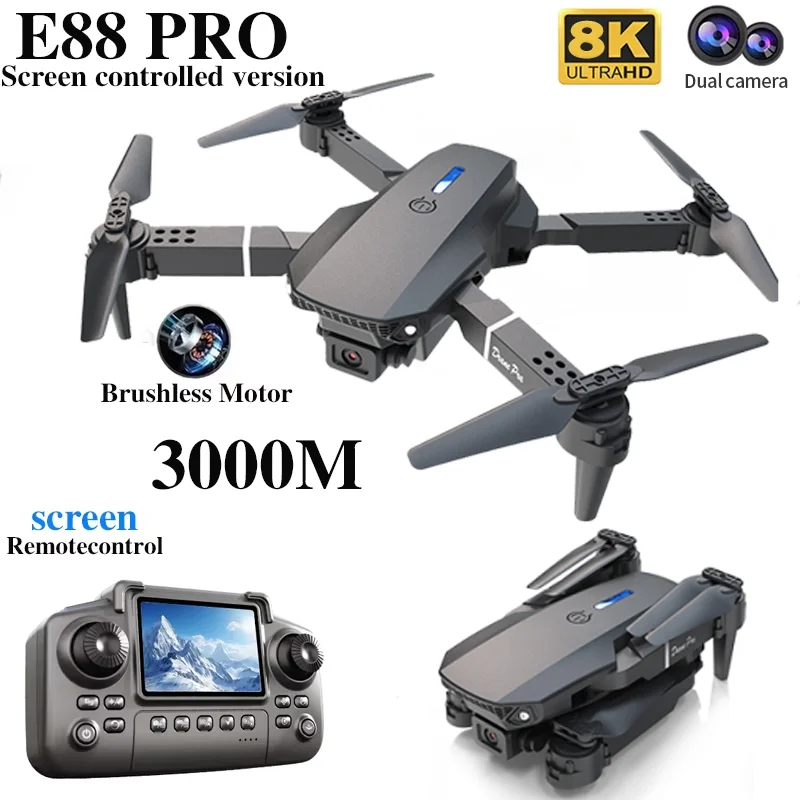 Professional E88 PRO Drone wit - Drone Controller Screen avaliação e preço