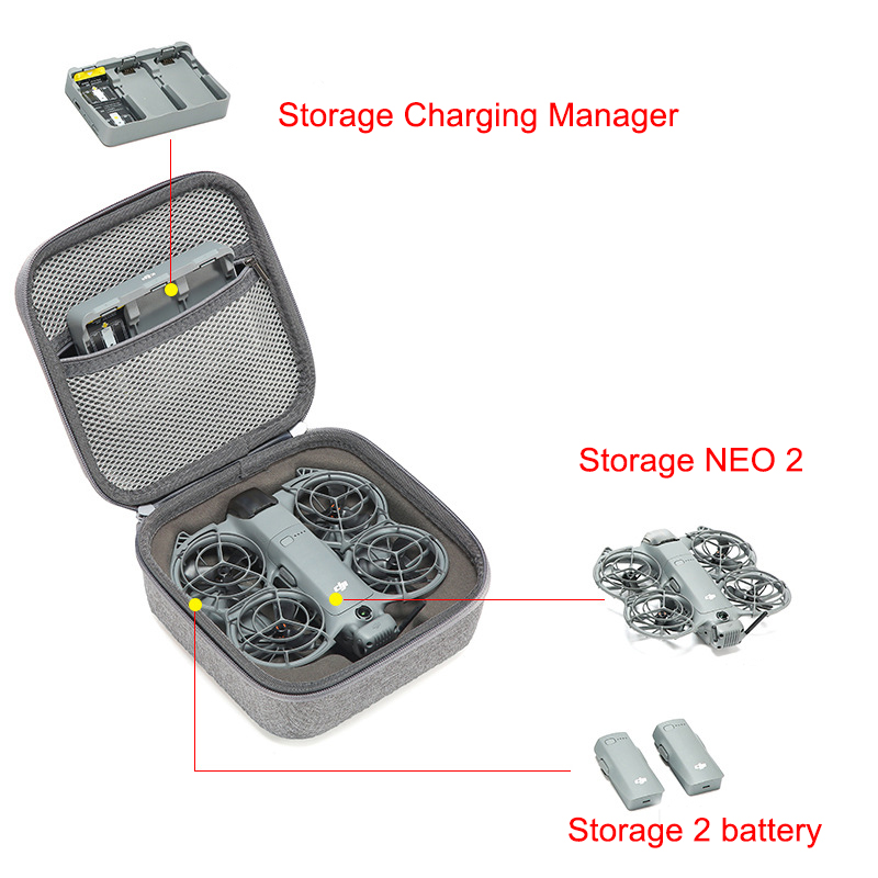 Box for DJI Neo 2 RC N3 Drone  - Drone Hard Shell Case avaliação e preço