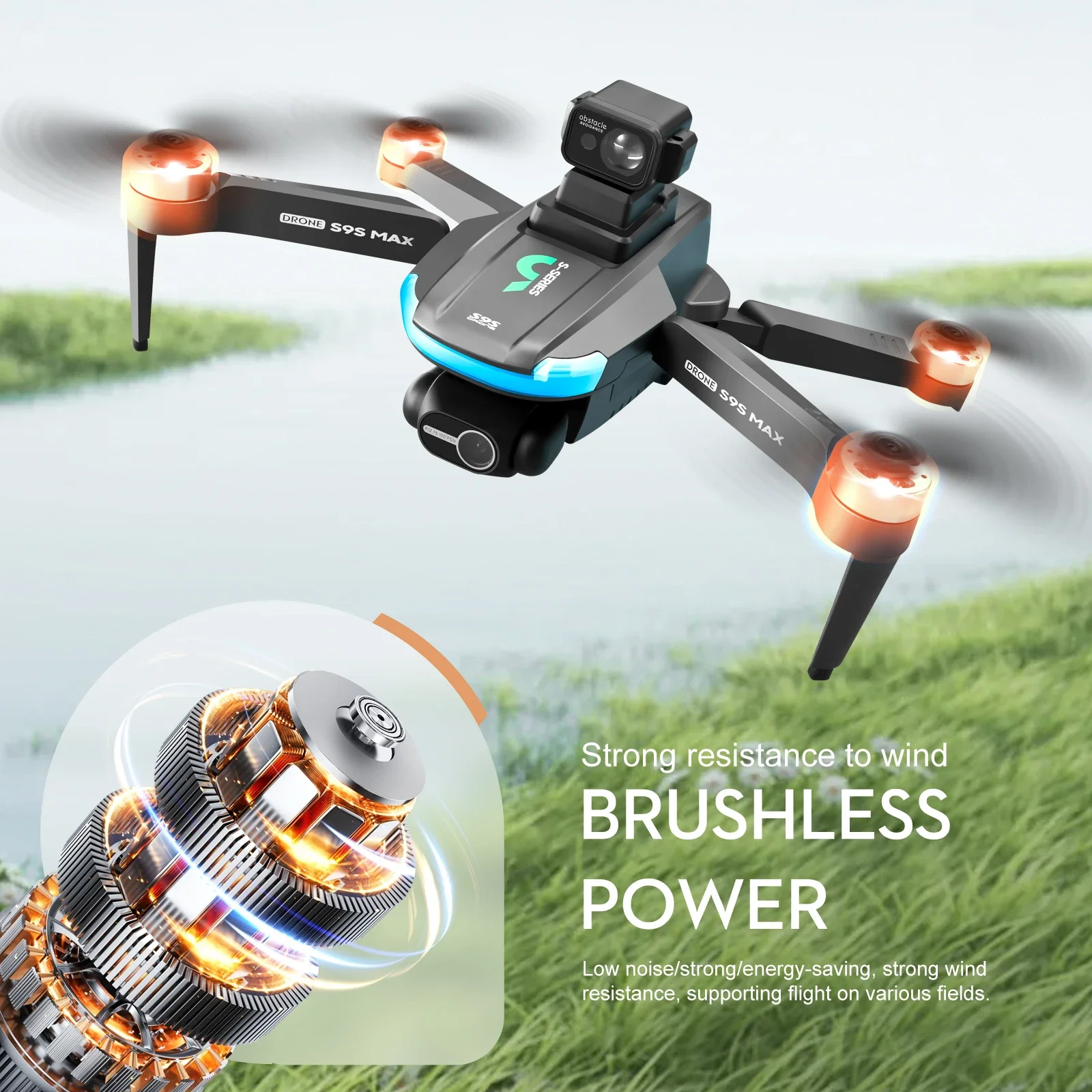 NEW S9S MAX MINI Drone 4K 2-Ax - Drone Controller Screen avaliação e preço