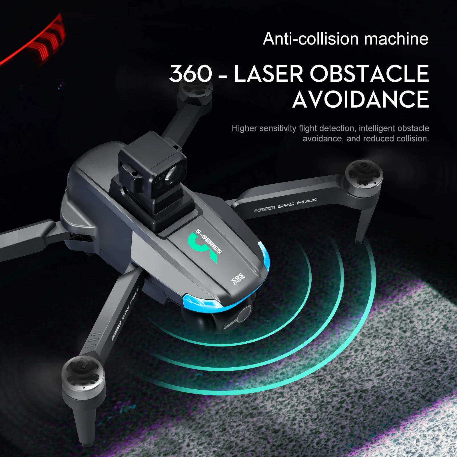 NEW S9S MAX MINI Drone 4K 2-Ax - Drone Controller Screen avaliação e preço