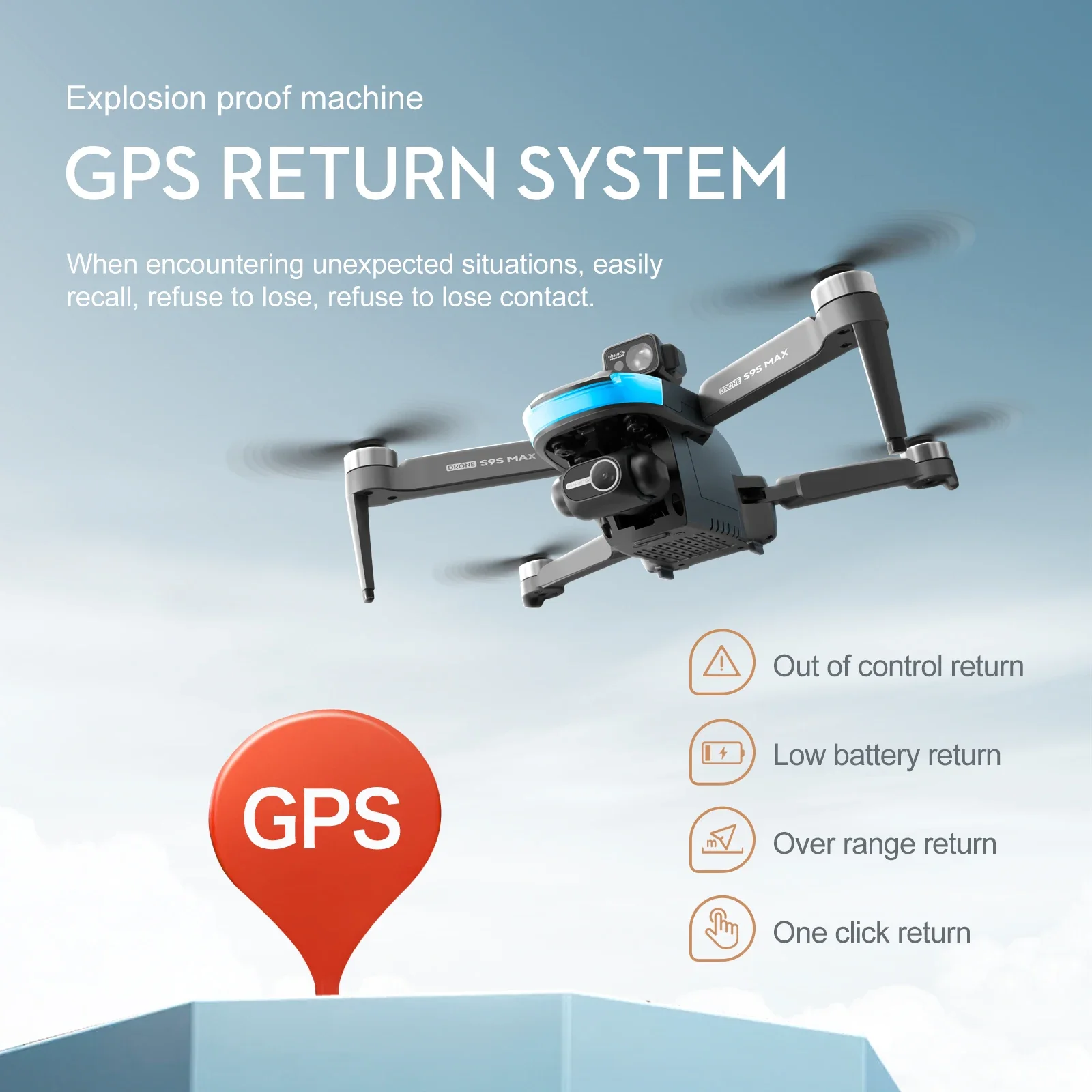 NEW S9S MAX MINI Drone 4K 2-Ax - Drone Controller Screen avaliação e preço