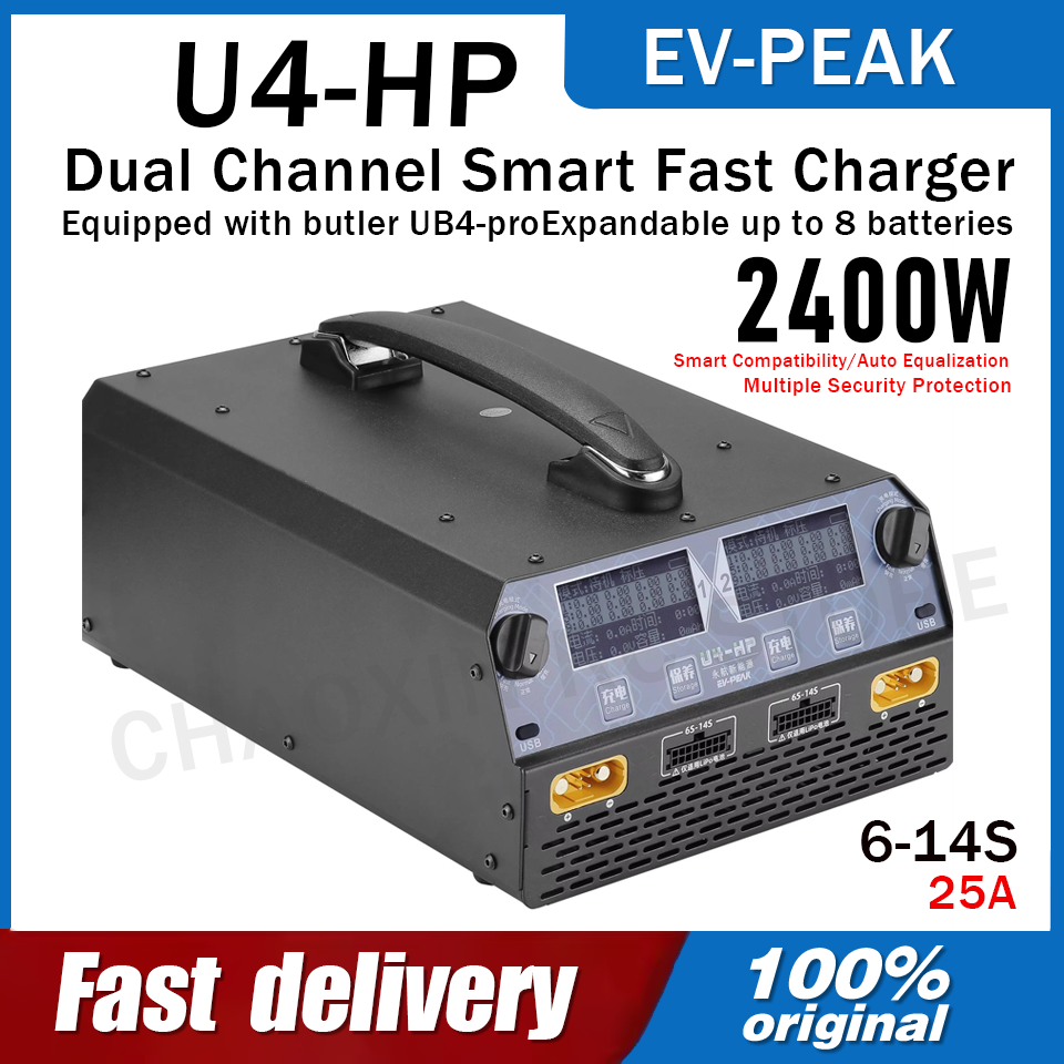 EV-PEAK U4-HP Dual Channel 250 - Drone Battery Charger avaliação e preço