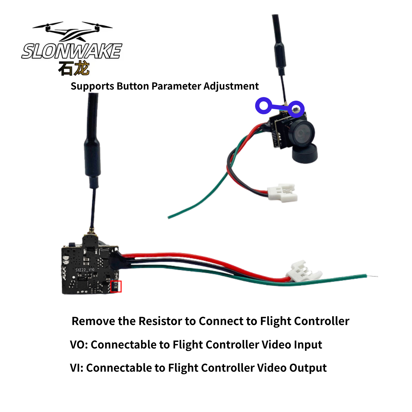 SLONWAKE 5.8G Analog Video Tra - Drone Controller Screen avaliação e preço