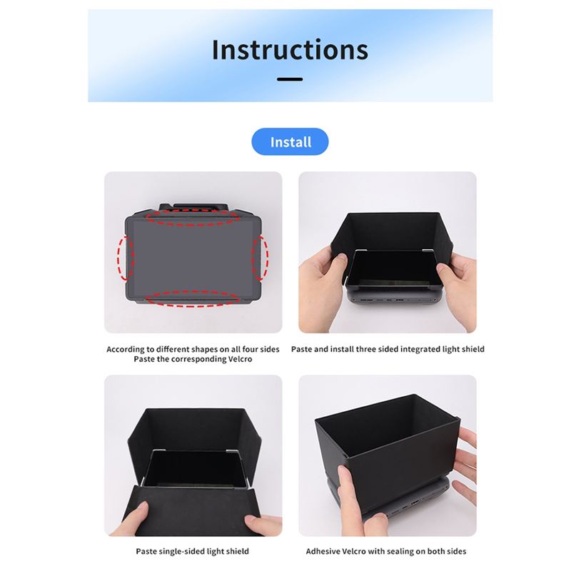 CJSD-For DJI Mavic 4 Pro Sun H - Drone Controller Hood avaliação e preço