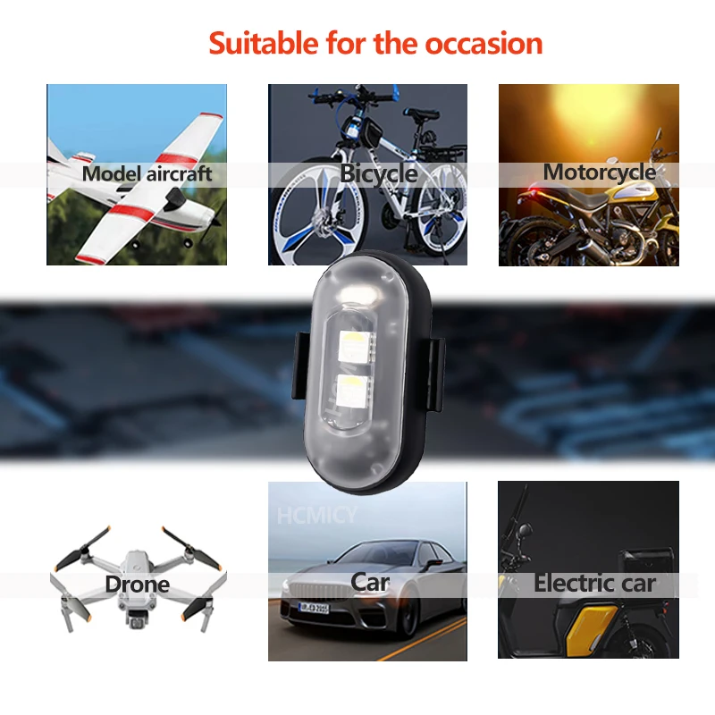 Motorcycle Aircraft Lights RGB - Drone Strobe Light avaliação e preço
