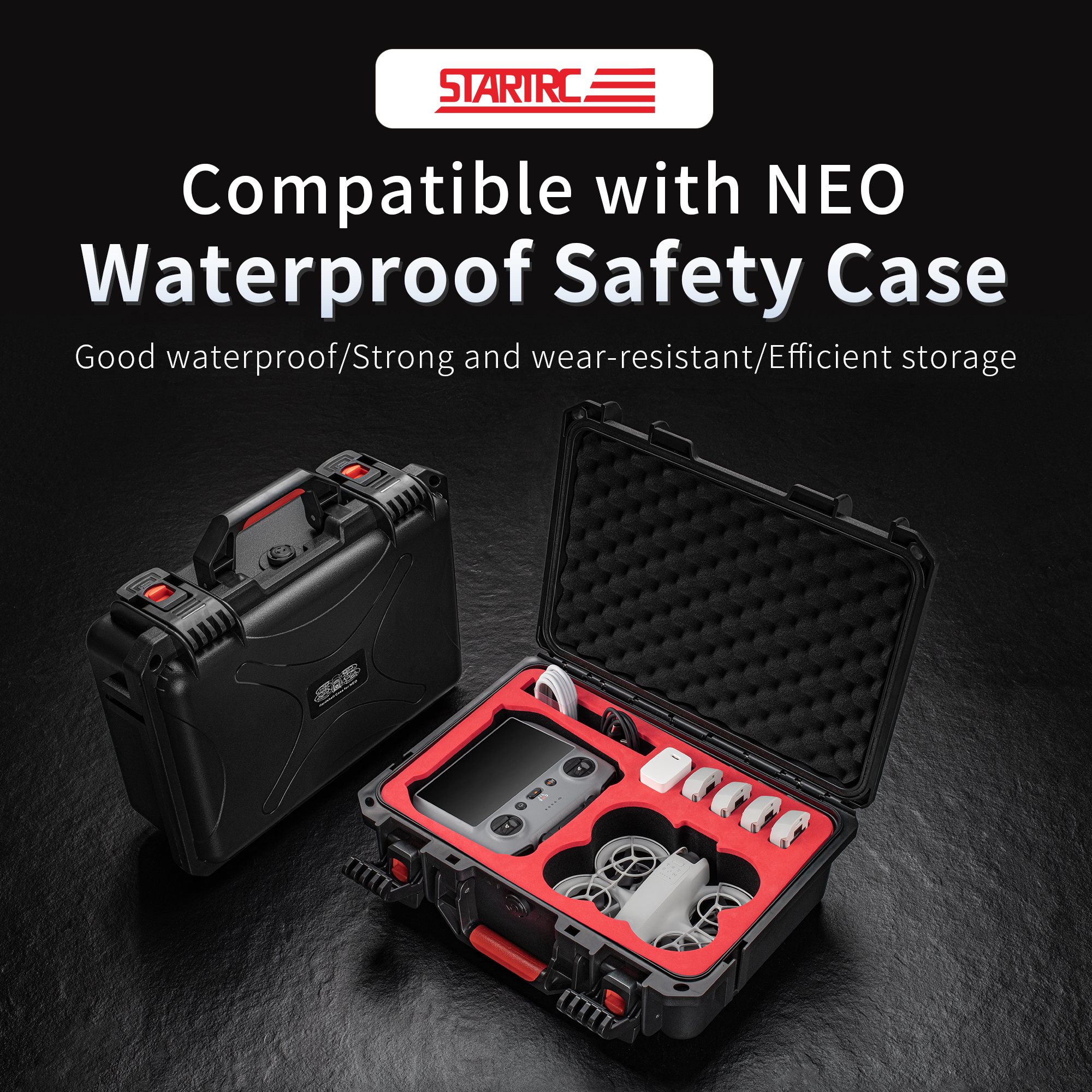 Portable Hard Waterproof Case  - Drone Charging Hub avaliação e preço