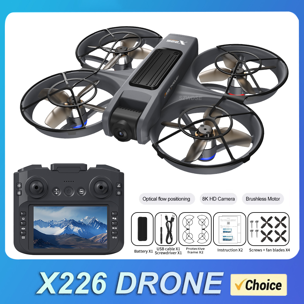 NEW X226 RC Drone 2.4G 5G WIFI - Drone Controller Screen avaliação e preço