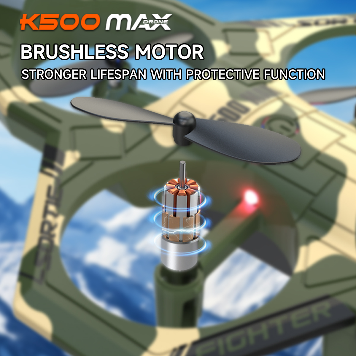 AXNEN K500 MAX RC Plane Fighte - Drone Beacon Light avaliação e preço