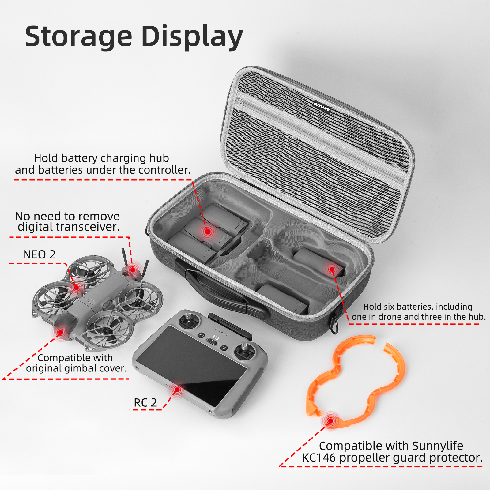 Portable Carrying Case For DJI - Drone Controller Hood avaliação e preço