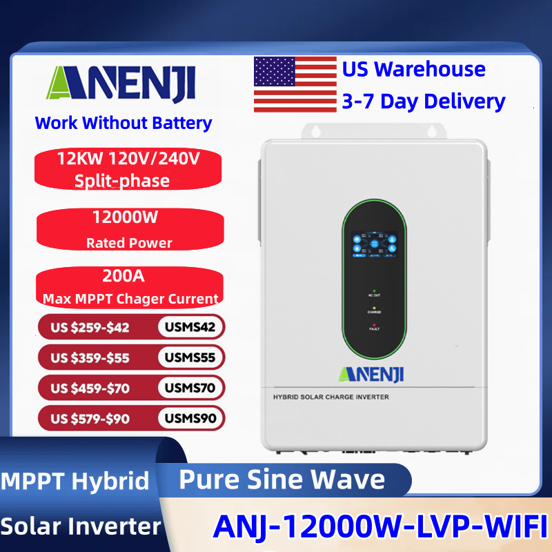 ANENJI 120V/240V 12KW Split-ph - Drone Solar Charger avaliação e preço