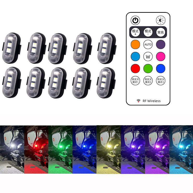 10x 4x 8Colors Wireless LED Dr - Drone Strobe Light avaliação e preço