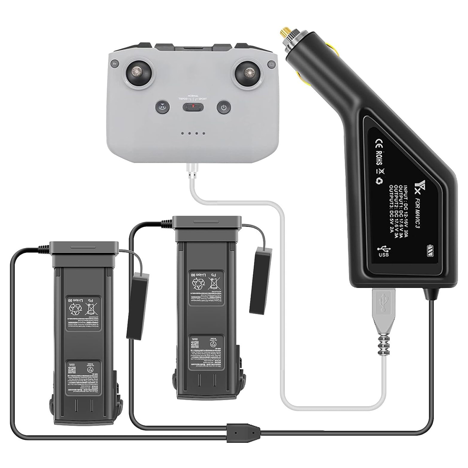 For DJI Mavic 3 Intelligent Ba - Drone Charging Hub avaliação e preço