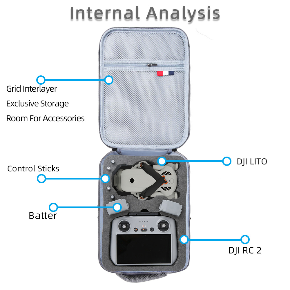 For DJI Lito 1/Lito X1 Portabl - Drone Carrying Case avaliação e preço