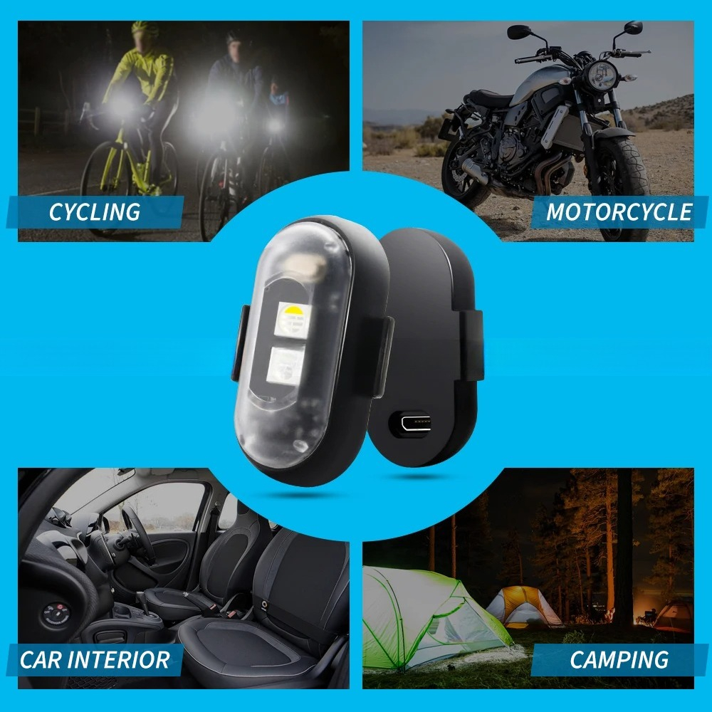 Motorcycle Strobe Light, APP C - Drone Strobe Light avaliação e preço