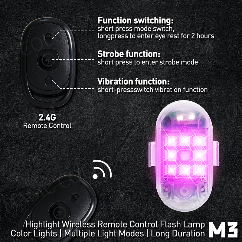 2PCS Wireless LED Strobe Light - Drone Strobe Light avaliação e preço
