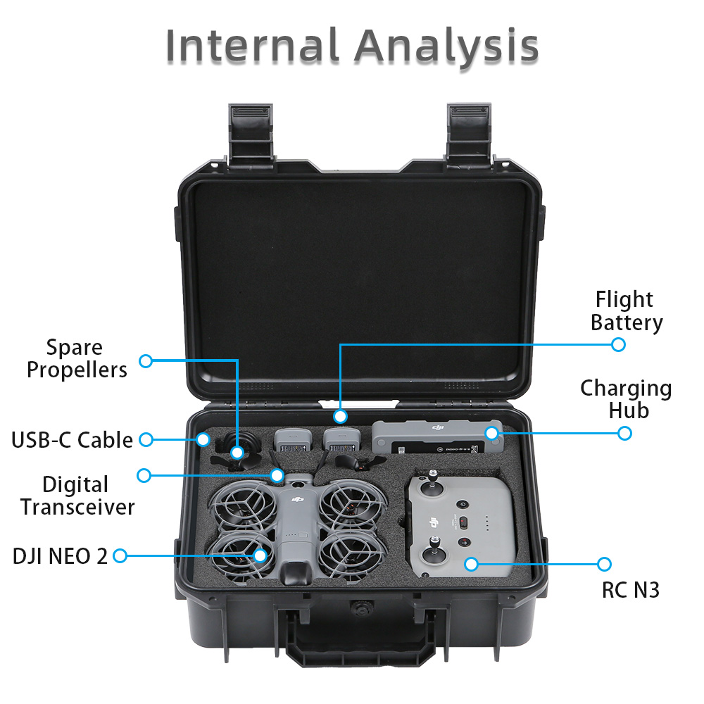 For DJI NEO 2 Case Bag Explosi - Drone Hard Shell Case avaliação e preço