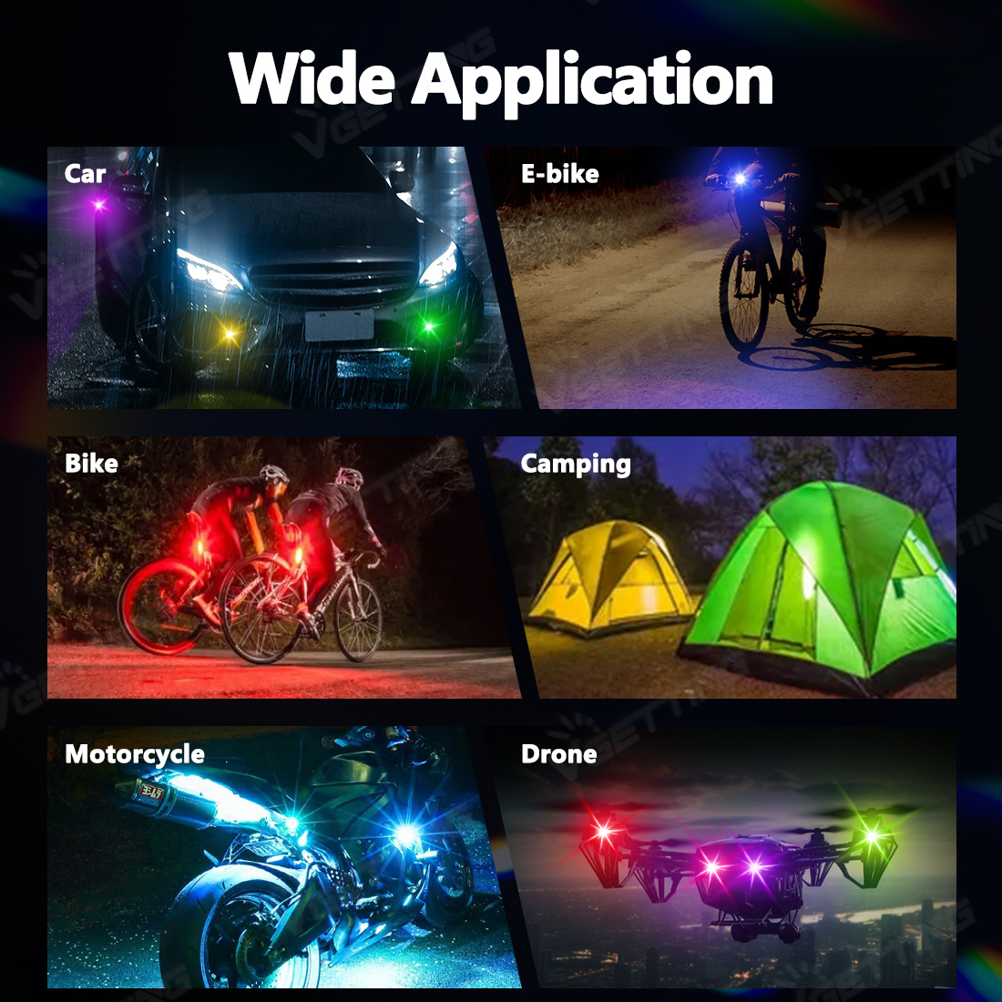 4Pcs Mini Drone Strobe Light 8 - Drone Strobe Light avaliação e preço