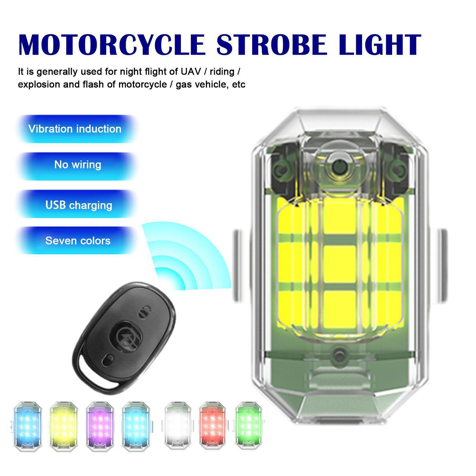 1/2/4Pc Remote Motorcycle Ligh - Drone Strobe Light avaliação e preço