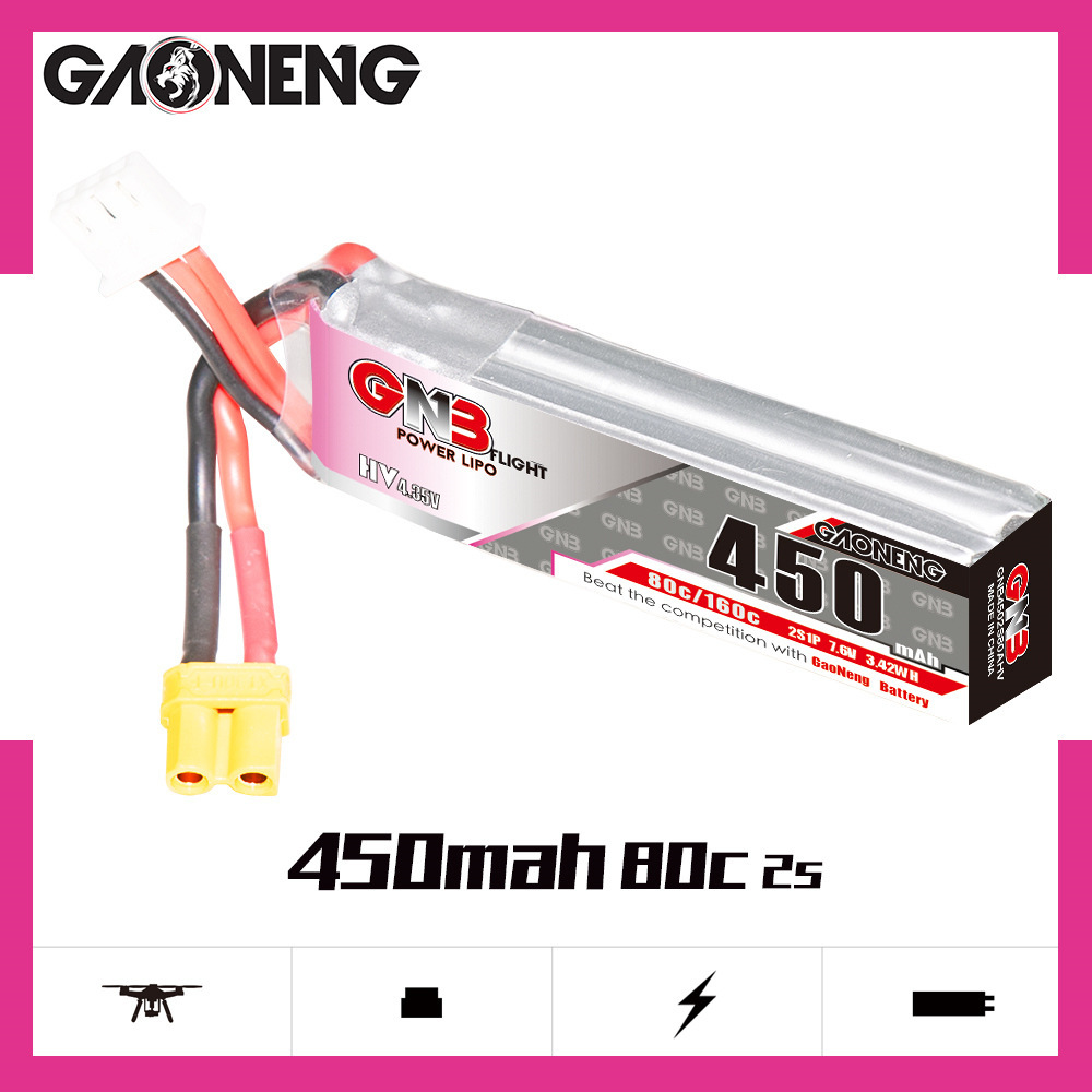 GNB LiPo Battery HV 2S 7.6V 45 - Drone Power Bank avaliação e preço