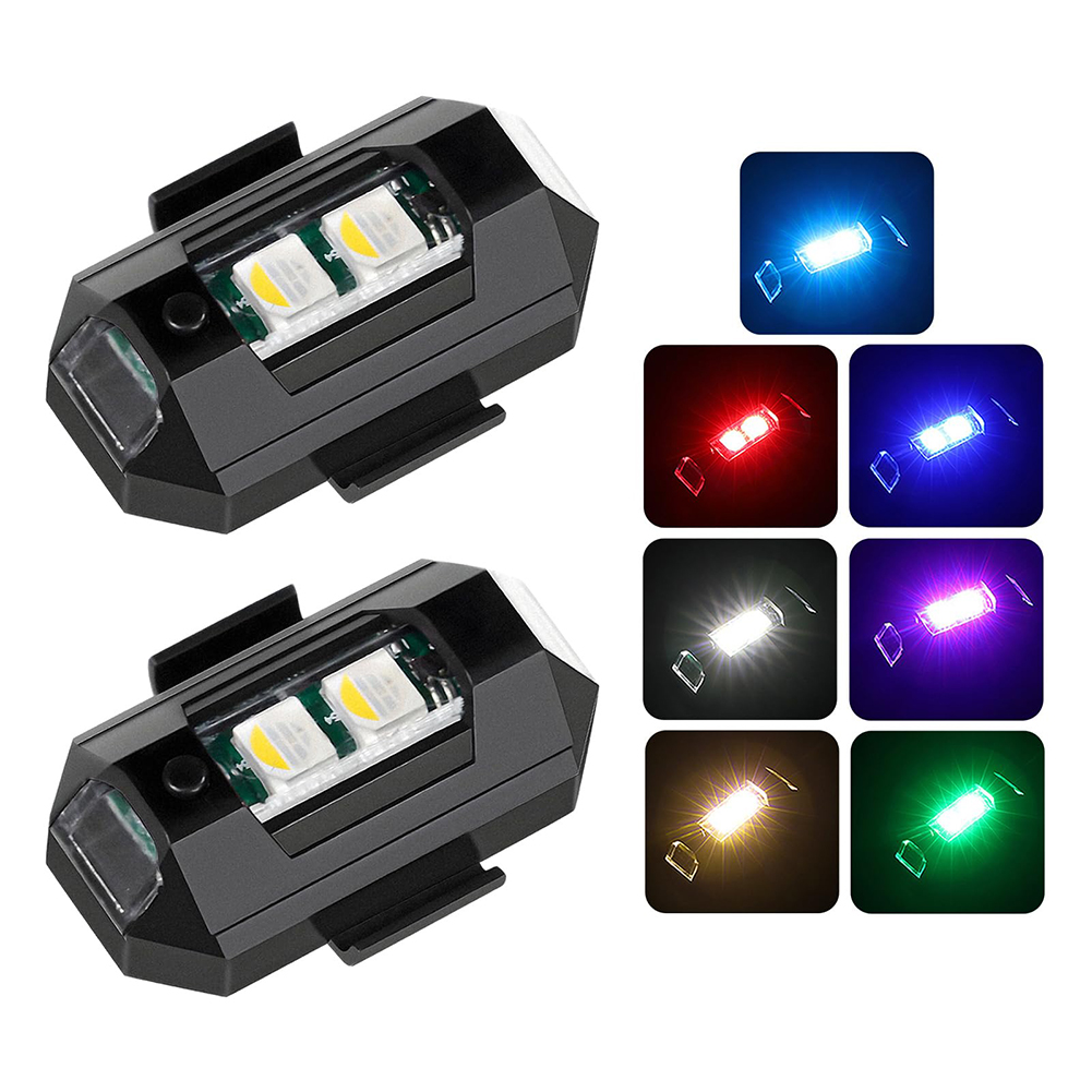 2PCS Mini LED Strobe Lights De - Drone Strobe Light avaliação e preço