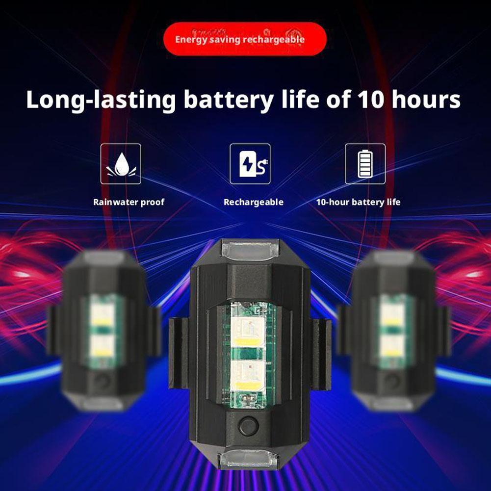 2PCS Mini LED Strobe Lights De - Drone Strobe Light avaliação e preço