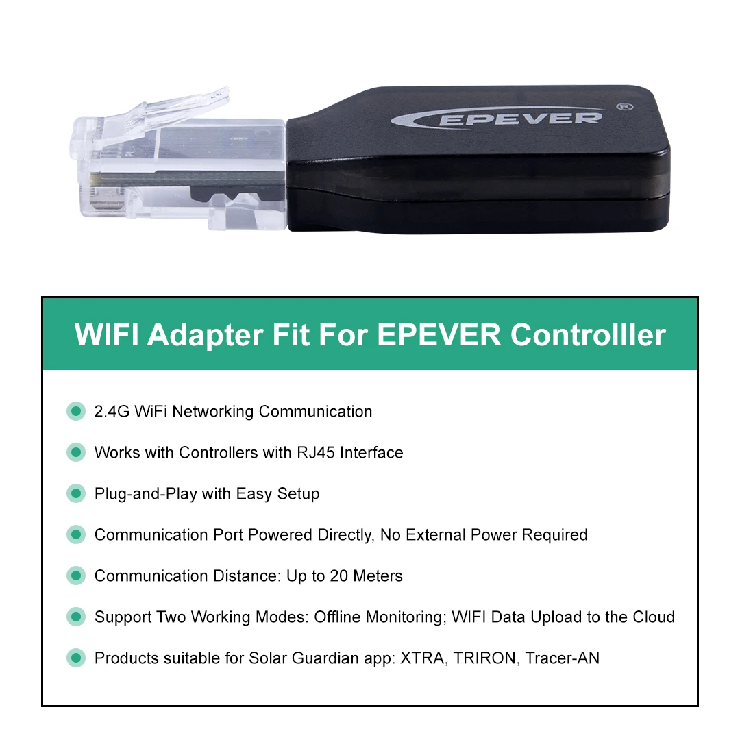 EPEVER WiFi 2.4G RJ45 D WIFI B - Drone Solar Charger avaliação e preço