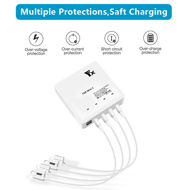 YX 6IN1 Fast Smart Battery Cha - Drone Charging Hub avaliação e preço