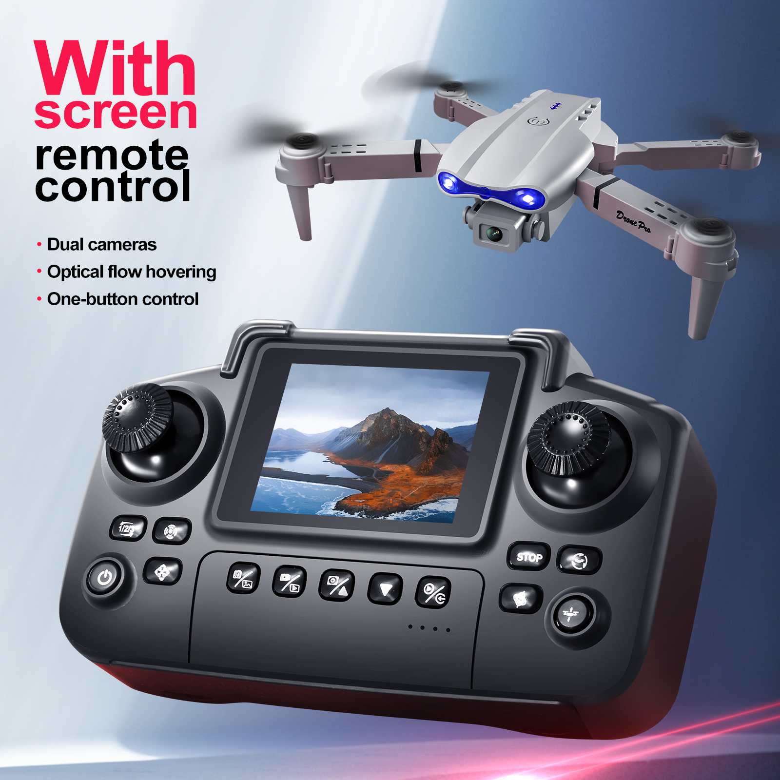 2025 New E88 E99 Upgraded Dron - Drone Controller Screen avaliação e preço