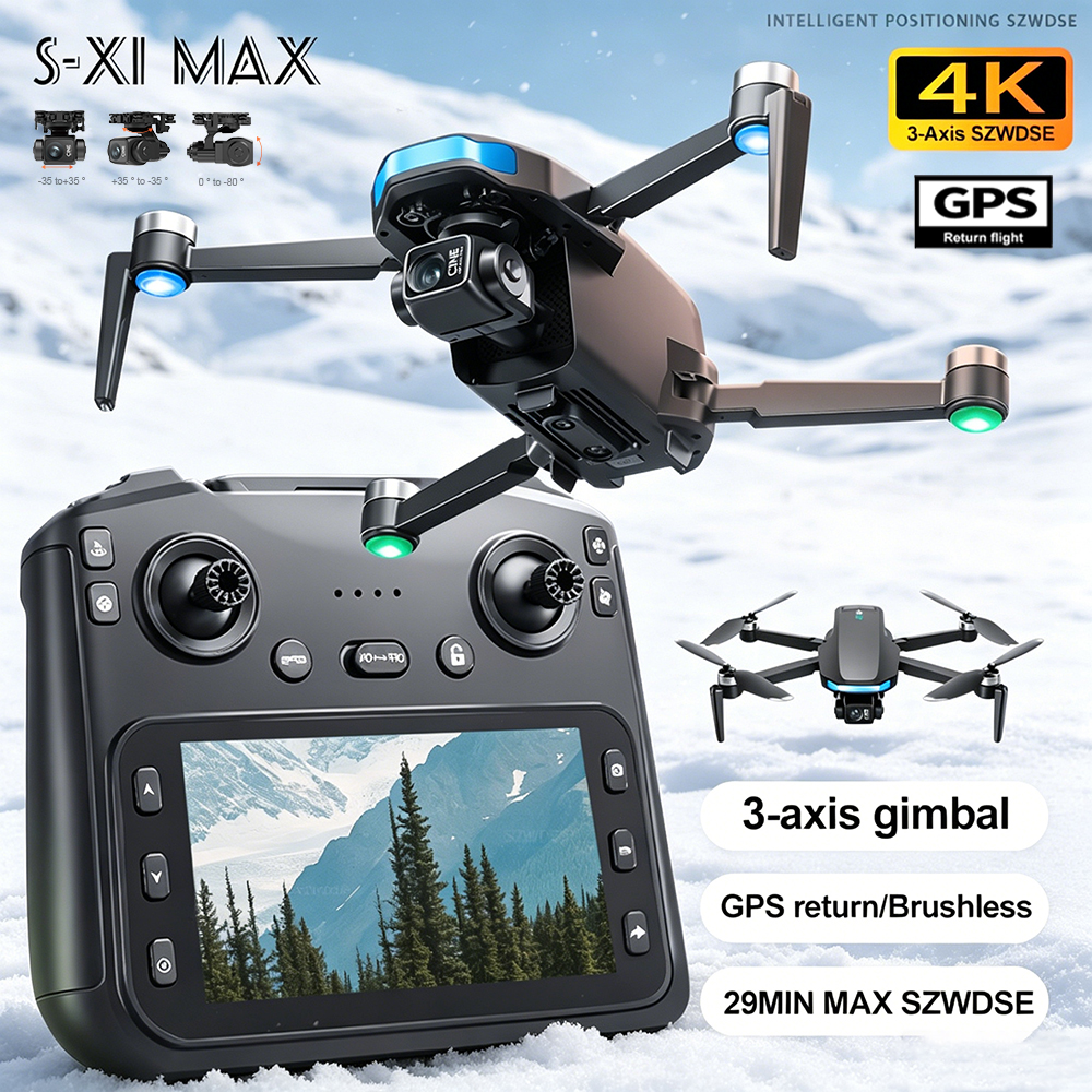 New S-X1 MAX Drone GPS 8K Prof - Drone Battery Adapter avaliação e preço