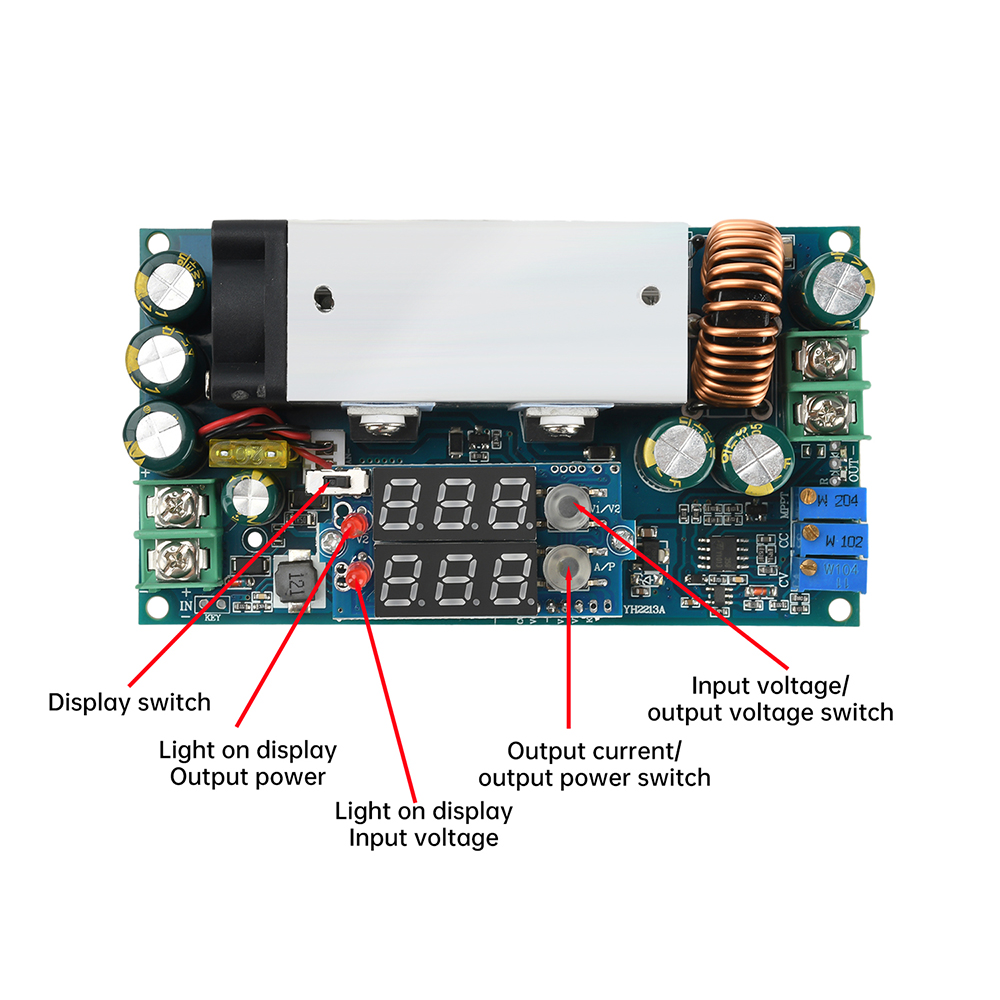 DC 10-75V 20A Adjustable Buck  - Drone Solar Charger avaliação e preço
