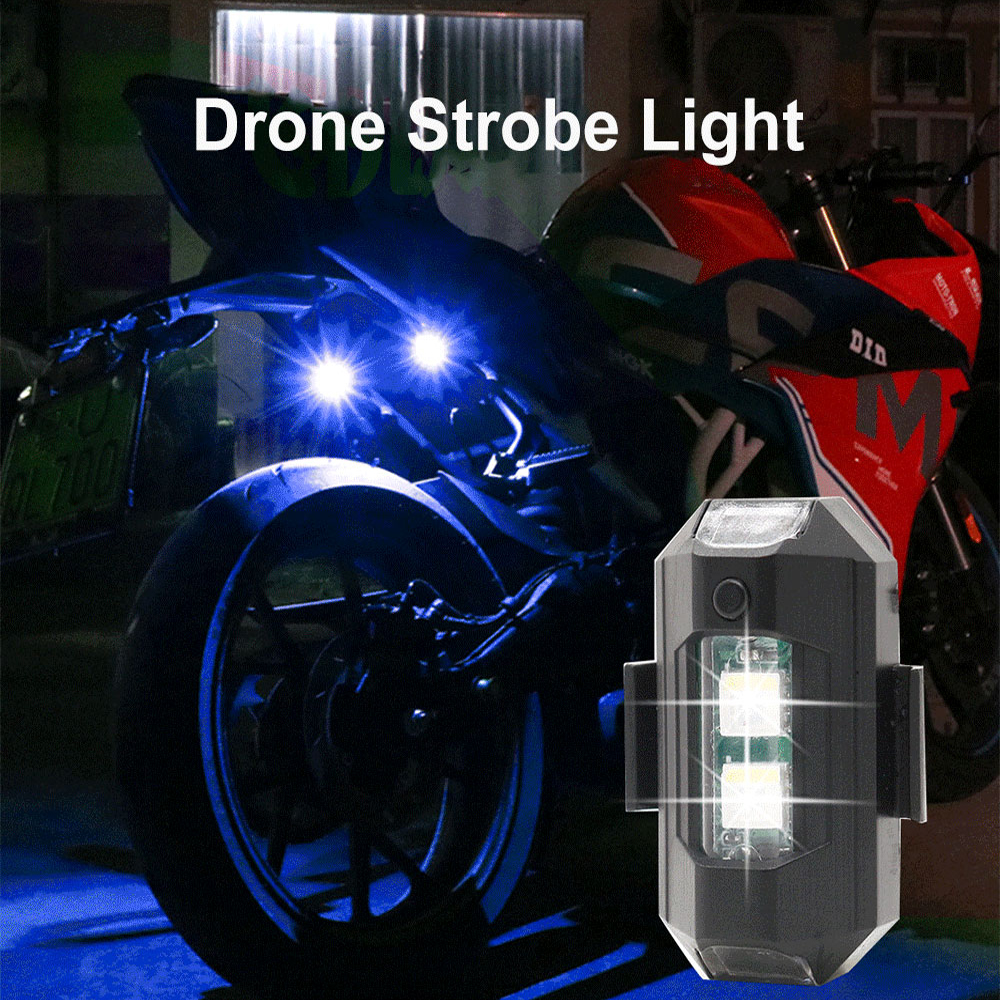 Motorcycle LED RGB Warning Lig - Drone Strobe Light avaliação e preço