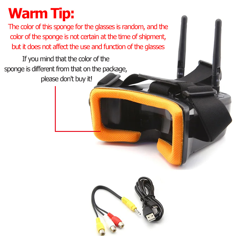 VR009 FPV Video Goggles 3Inch  - Drone Controller Screen avaliação e preço