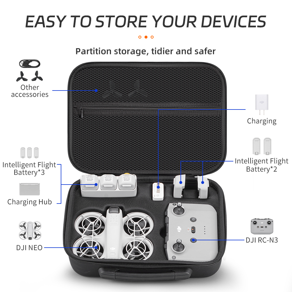 XFJI Carrying Case Compatible  - Drone Hard Shell Case avaliação e preço